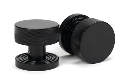 Black Brompton Mortice/Rim Knob Set