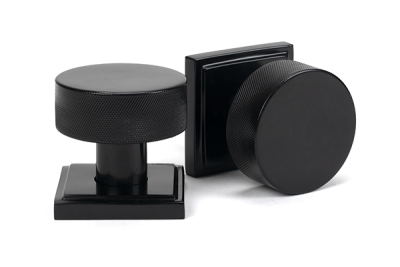 Black Brompton Mortice/Rim Knob Set