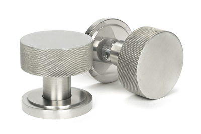 Satin Marine SS (316) Brompton Mortice/Rim Knob Set