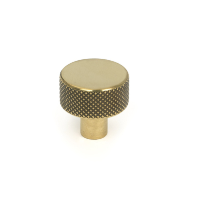 Aged Brass 25mm Brompton Cabinet Knob