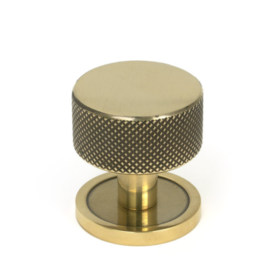 Aged Brass 32mm Brompton Cabinet Knob
