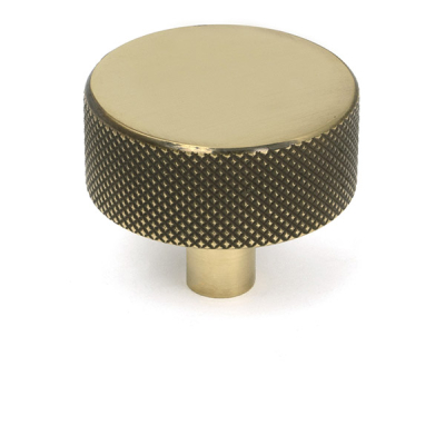 Aged Brass 38mm Brompton Cabinet Knob