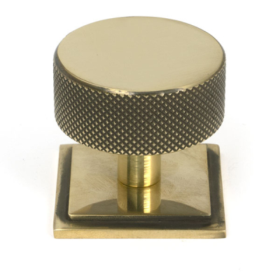 Aged Brass 38mm Brompton Cabinet Knob
