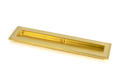 Polished Brass Art Deco Rectangular Pull