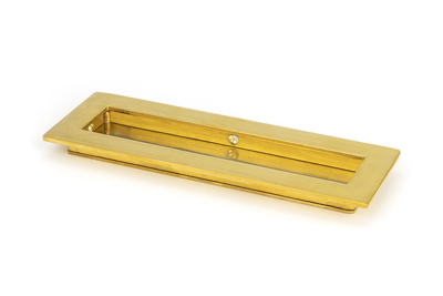 Polished Brass Plain Rectangular Pull