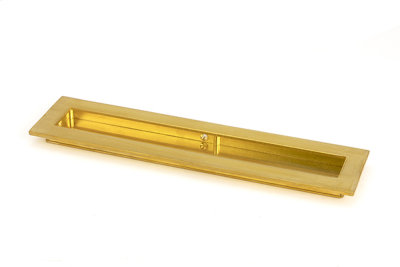 Polished Brass Plain Rectangular Pull