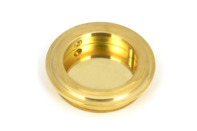 Polished Brass Art Deco Round Pull