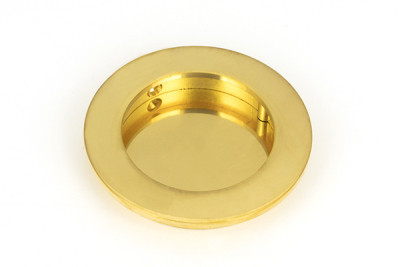 Polished Brass Plain Round Pull