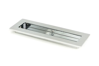 Polished Chrome Plain Rectangular Pull