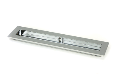 Polished Chrome Plain Rectangular Pull
