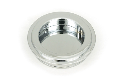 Polished Chrome Art Deco Round Pull