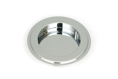 Polished Chrome Art Deco Round Pull