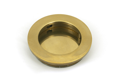 Aged Brass Plain Round Pull