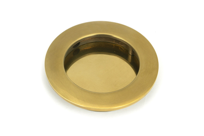 Aged Brass Plain Round Pull