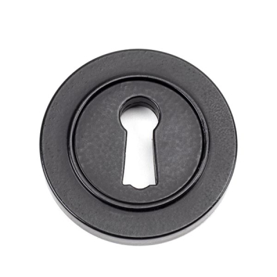 Matt Black Round Escutcheon
