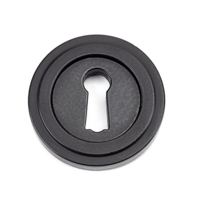 Matt Black Round Escutcheon