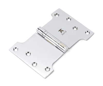 Polished Chrome Parliament Hinges SS (pair)