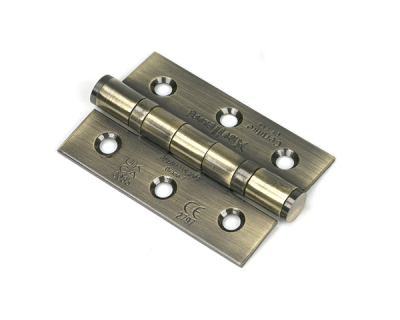 Aged Brass Ball Bearing Butt Hinge (pair) SS