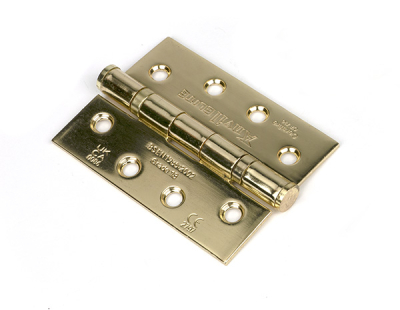Polished Brass Ball Bearing Butt Hinge (pair) SS