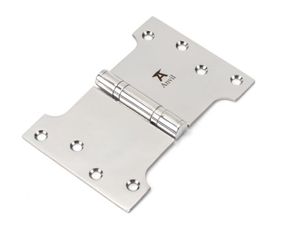 Polished Stainless Steel Parliament Hinges SS (pair)