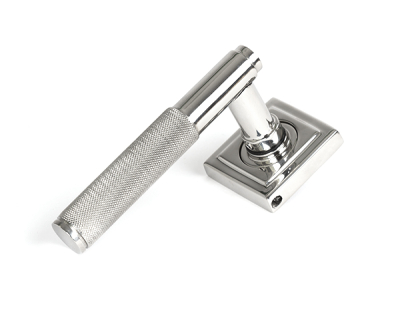 Satin Marine SS (316) Brompton Lever on Rose Set (Sprung)