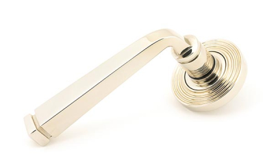 Polished Nickel Avon Round Lever on Rose Set (Unsprung)