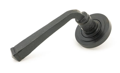 External Beeswax Avon Round Lever on Rose Set (Unsprung)