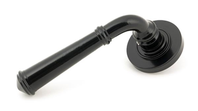 Black Regency Lever on Rose Set (Unsprung)