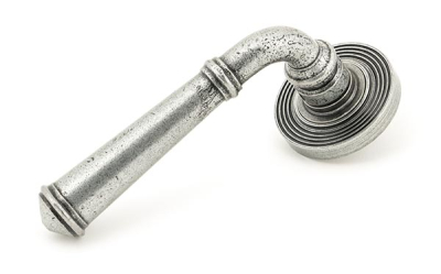 Pewter Patina Regency Lever on Rose Set (Unsprung)