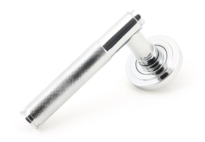 Polished Chrome Brompton Lever on Rose Set (Unsprung)