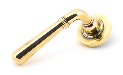 Aged Brass Newbury Lever on Rose Set (Unsprung)