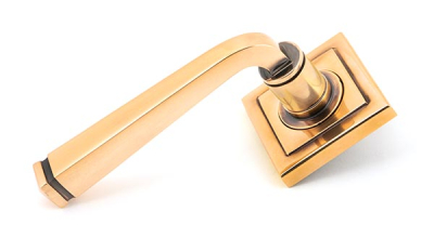 Polished Bronze Avon Round Lever on Rose Set (Unsprung)