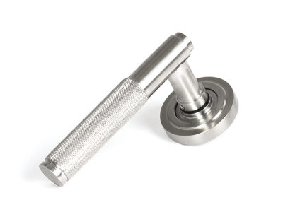 Satin Marine SS (316) Brompton Lever on Rose Set (Unsprung)