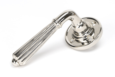 Polished Nickel Hinton Lever on Rose Set (Unsprung)