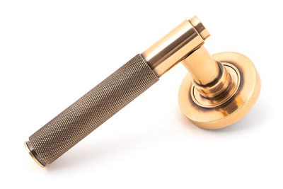 Polished Bronze Brompton Lever on Rose Set (Unsprung)