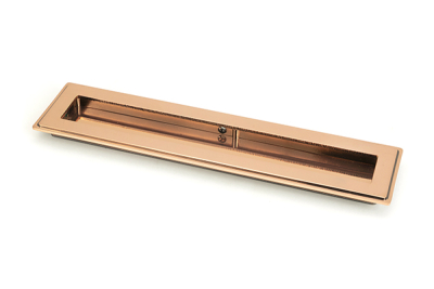 Polished Bronze Art Deco Rectangular Pull