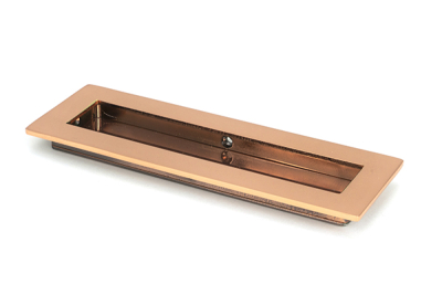 Polished Bronze Plain Rectangular Pull