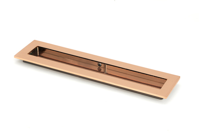 Polished Bronze Plain Rectangular Pull