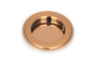 Polished Bronze Art Deco Round Pull
