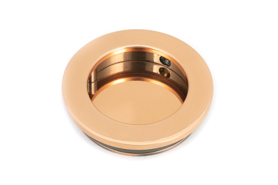 Polished Bronze Plain Round Pull