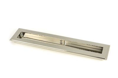 Polished Nickel Art Deco Rectangular Pull