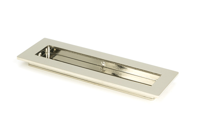Polished Nickel Plain Rectangular Pull