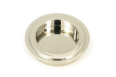 Polished Nickel Art Deco Round Pull