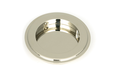 Polished Nickel Art Deco Round Pull