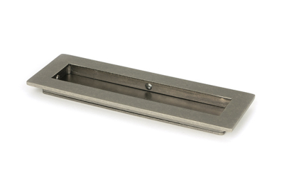 Pewter Patina Plain Rectangular Pull