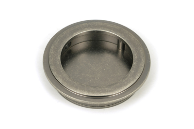 Pewter Patina Art Deco Round Pull