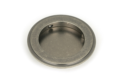 Pewter Patina Art Deco Round Pull
