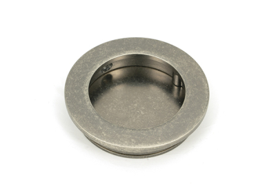 Pewter Patina Plain Round Pull