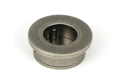 Pewter Patina Round Finger Edge Pull