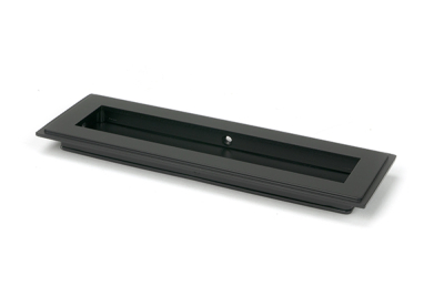 Matt Black Art Deco Rectangular Pull
